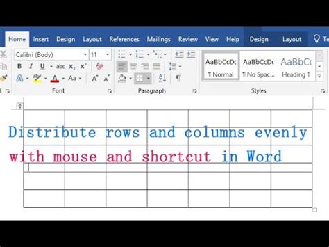 how to distribute text in word 2007